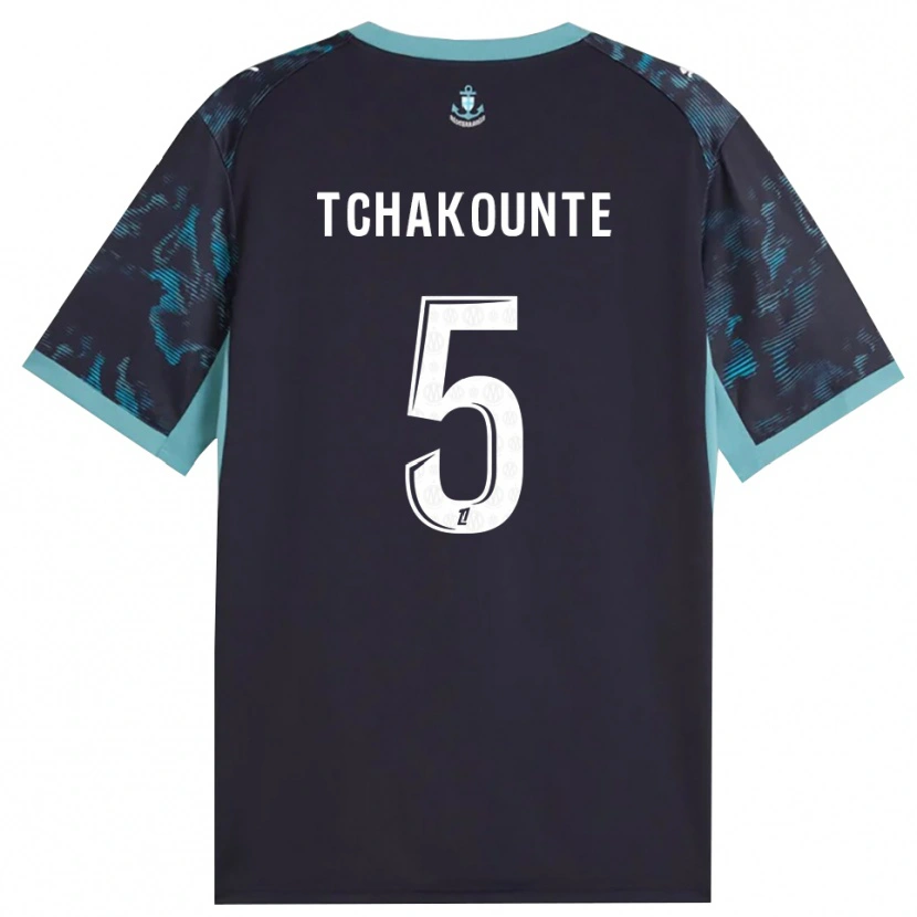 Danxen Kvinnor Annaëlle Tchakounté #5 Ljus Turkos Vit Svart Bortatröja Matchtröjor 2026/27 Tröjor T-Tröja