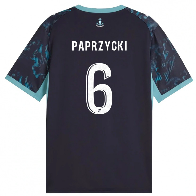Danxen Kvinnor Aurore Paprzycki #6 Ljus Turkos Vit Svart Bortatröja Matchtröjor 2026/27 Tröjor T-Tröja