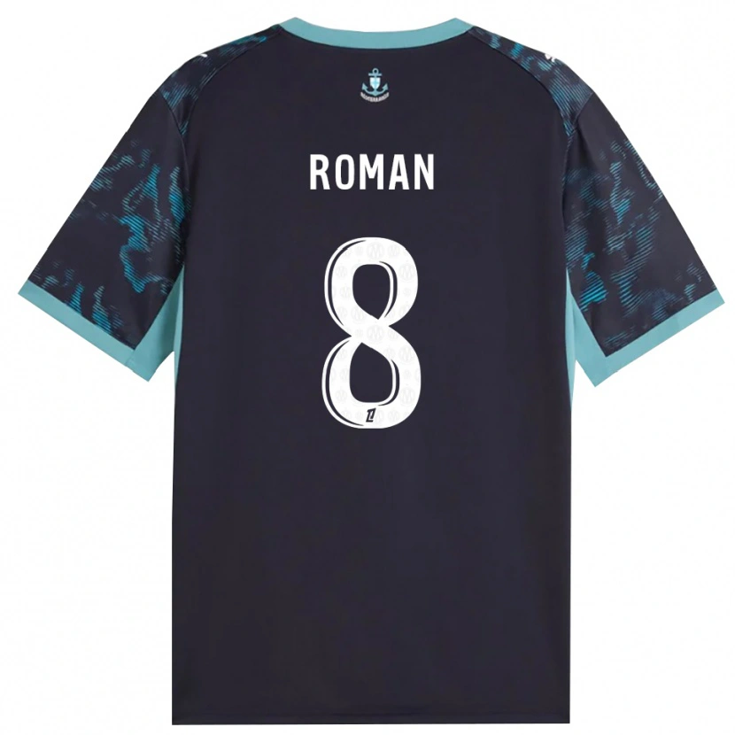 Danxen Kvinnor Lucas Roman #8 Ljus Turkos Vit Svart Bortatröja Matchtröjor 2026/27 Tröjor T-Tröja