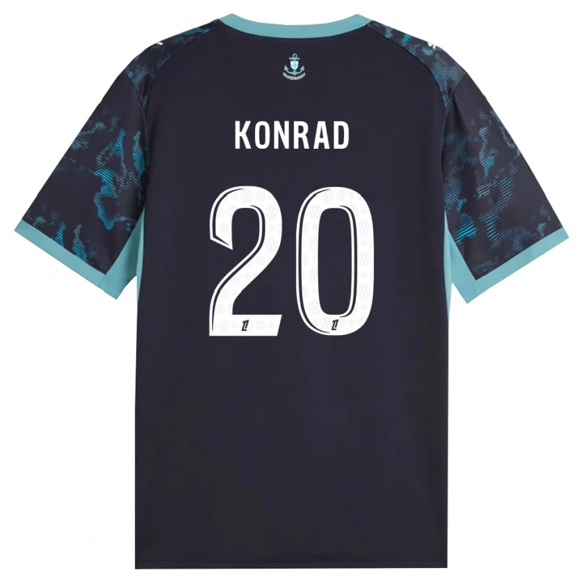 Danxen Kvinnor Konrad De La Fuente #20 Ljus Turkos Vit Svart Bortatröja Matchtröjor 2026/27 Tröjor T-Tröja