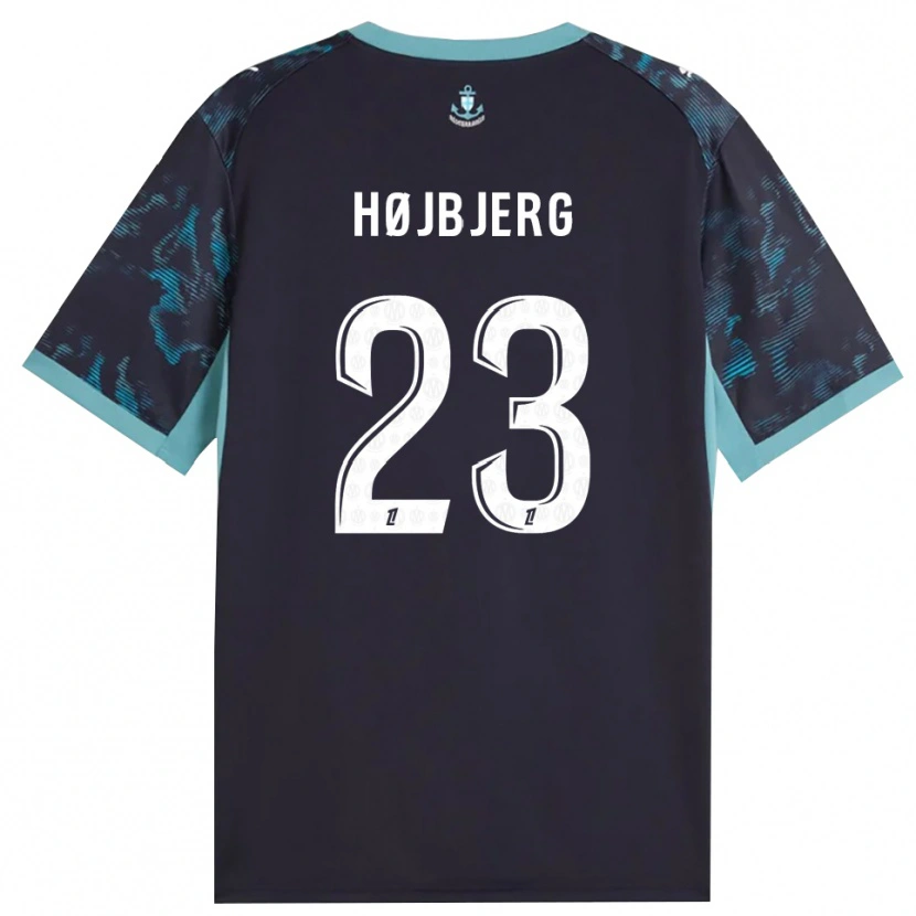 Danxen Kvinnor Pierre-Emile Højbjerg #23 Ljus Turkos Vit Svart Bortatröja Matchtröjor 2026/27 Tröjor T-Tröja