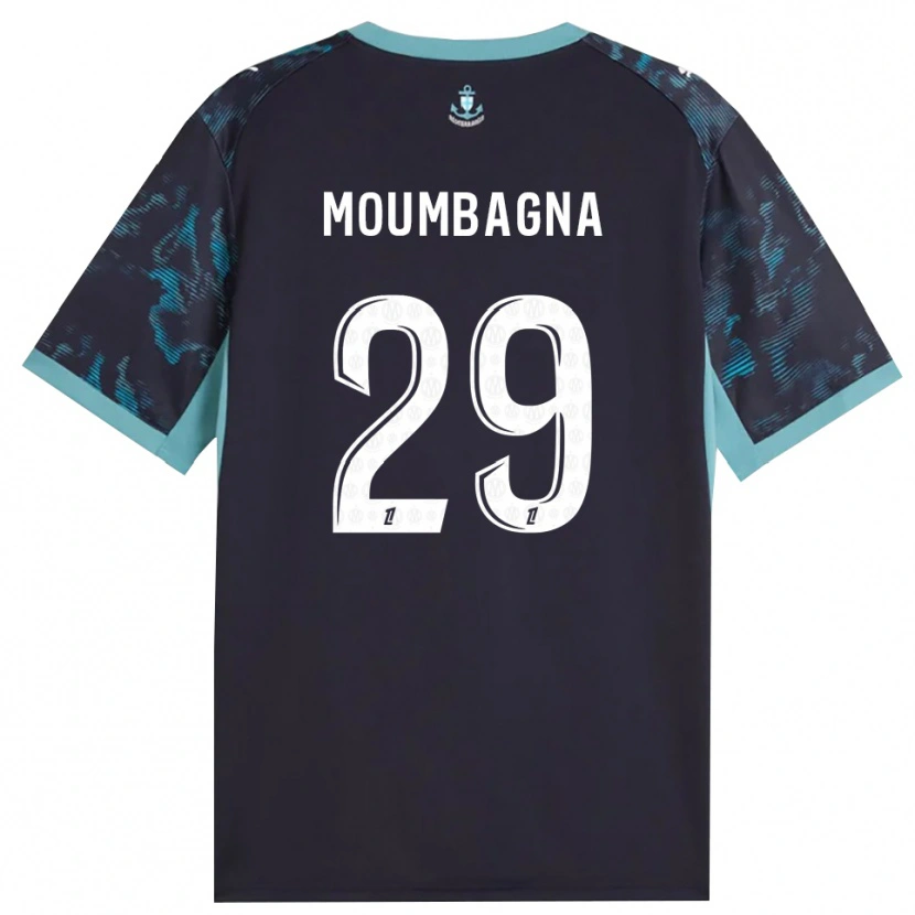 Danxen Kvinnor Faris Moumbagna #29 Ljus Turkos Vit Svart Bortatröja Matchtröjor 2026/27 Tröjor T-Tröja