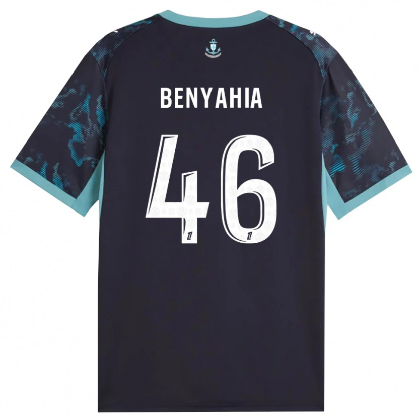 Danxen Kvinnor Aylan Benyahia-Tani #46 Ljus Turkos Vit Svart Bortatröja Matchtröjor 2026/27 Tröjor T-Tröja