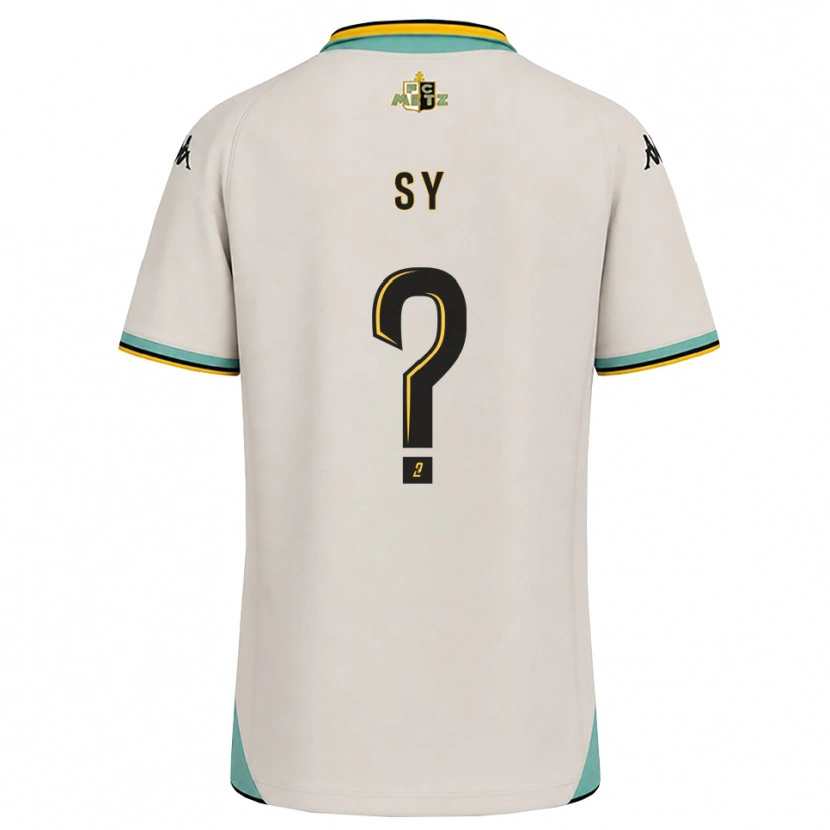 Danxen Kvinnor Alassane Sy #0 Blommande Vit Svart Bortatröja Matchtröjor 2026/27 Tröjor T-Tröja