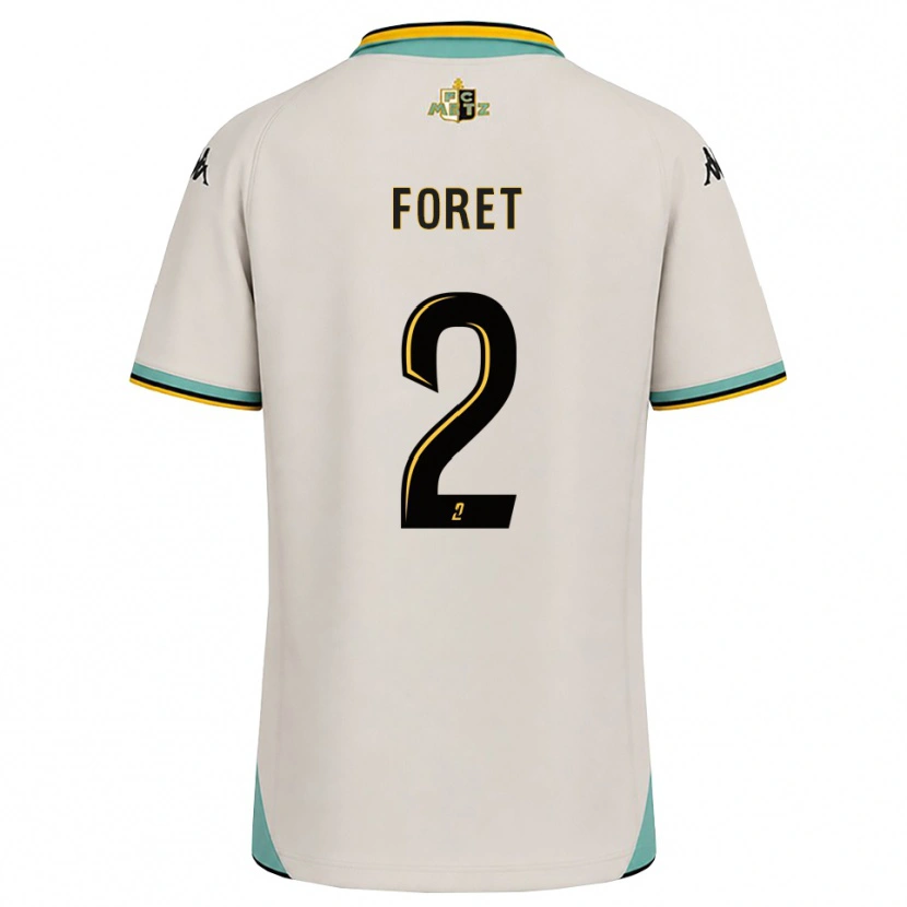 Danxen Kvinnor Adam Foret #2 Blommande Vit Svart Bortatröja Matchtröjor 2026/27 Tröjor T-Tröja