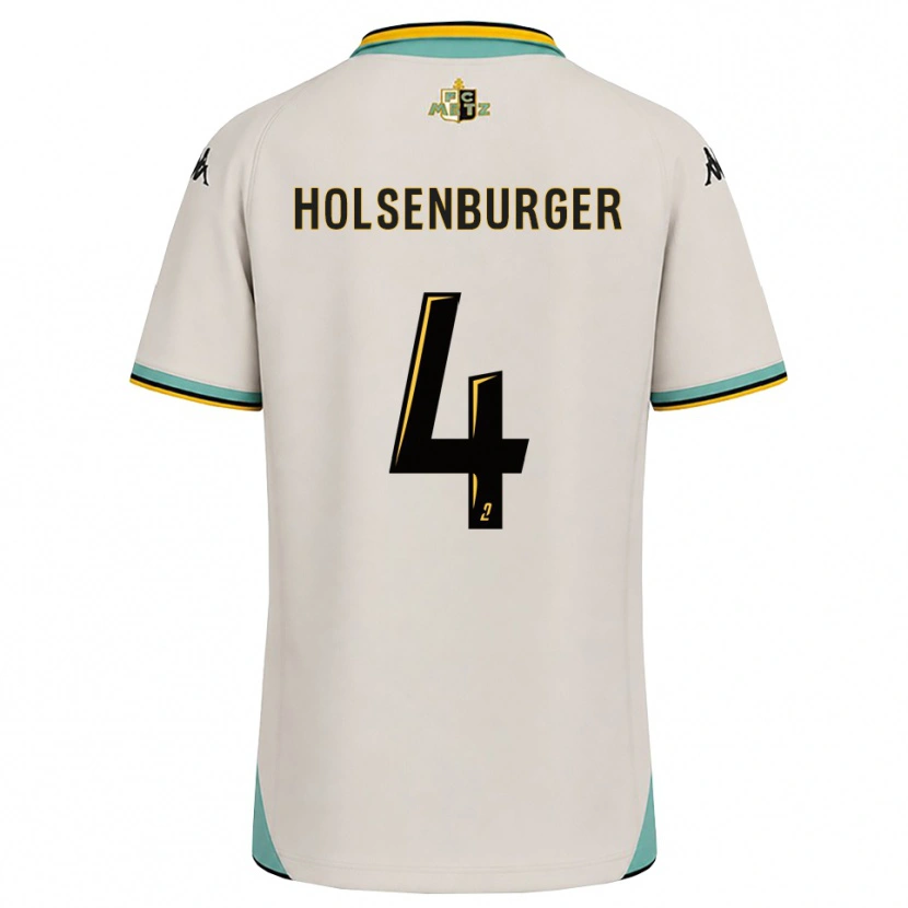 Danxen Kvinnor Ruben Holsenburger #4 Blommande Vit Svart Bortatröja Matchtröjor 2026/27 Tröjor T-Tröja