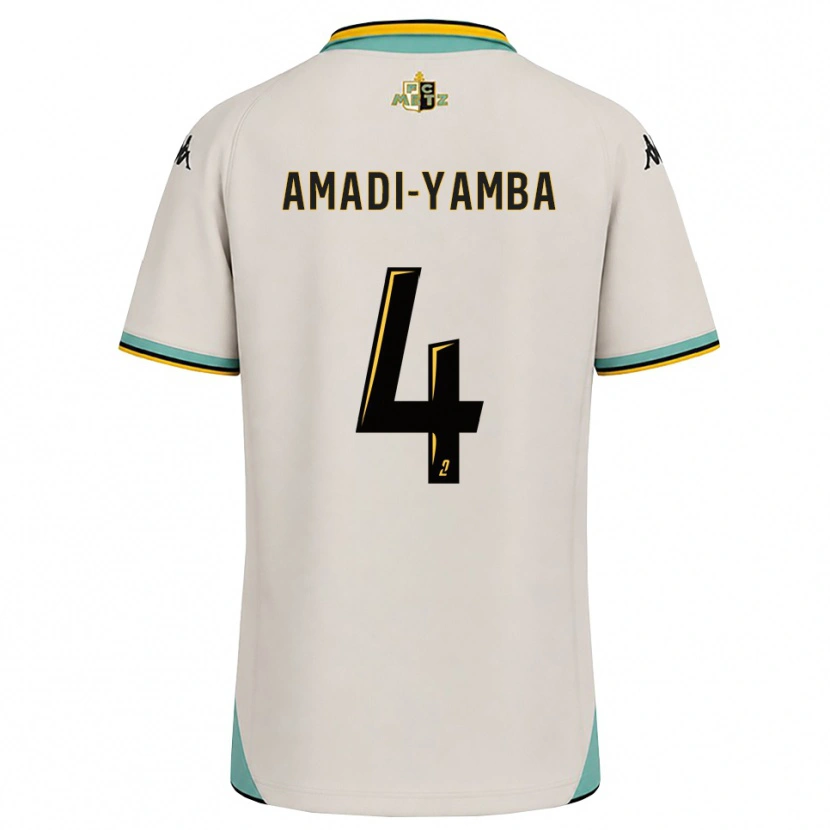 Danxen Kvinnor Nelson Amadi-Yamba #4 Blommande Vit Svart Bortatröja Matchtröjor 2026/27 Tröjor T-Tröja