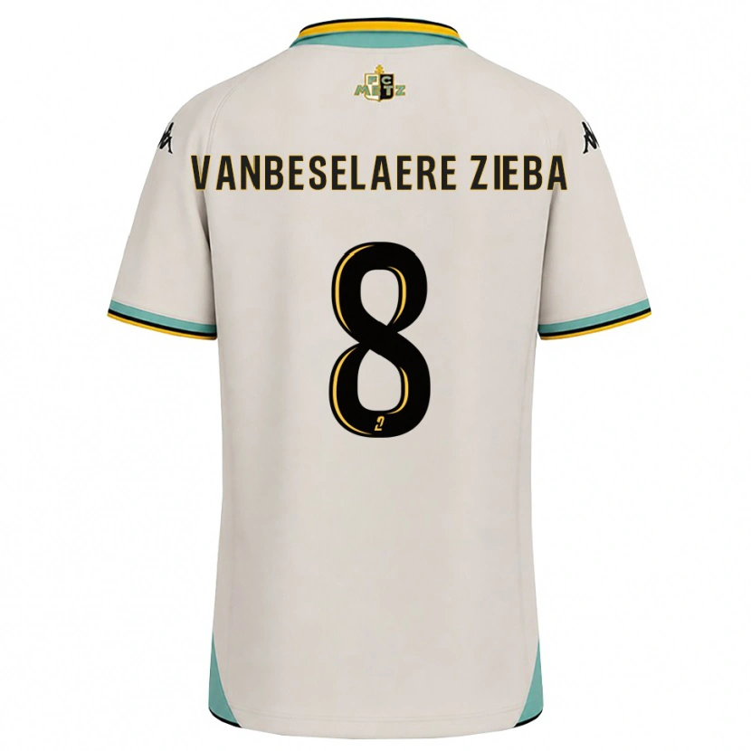 Danxen Kvinnor Vadim Vanbeselaere Zieba #8 Blommande Vit Svart Bortatröja Matchtröjor 2026/27 Tröjor T-Tröja