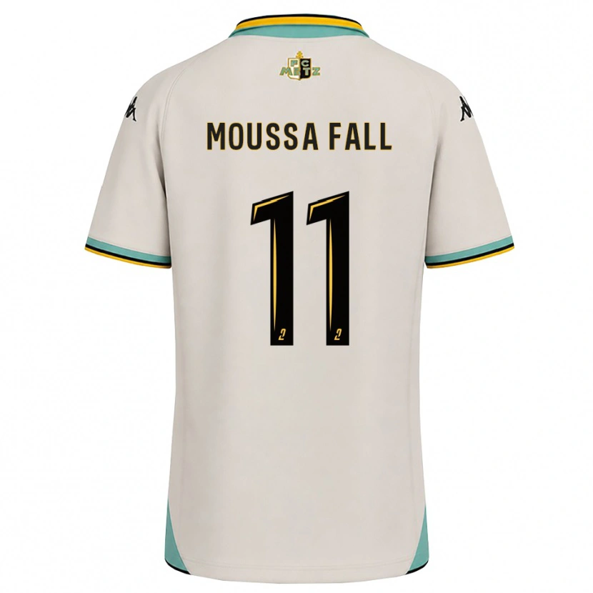 Danxen Kvinnor Pape Moussa Fall #11 Blommande Vit Svart Bortatröja Matchtröjor 2026/27 Tröjor T-Tröja