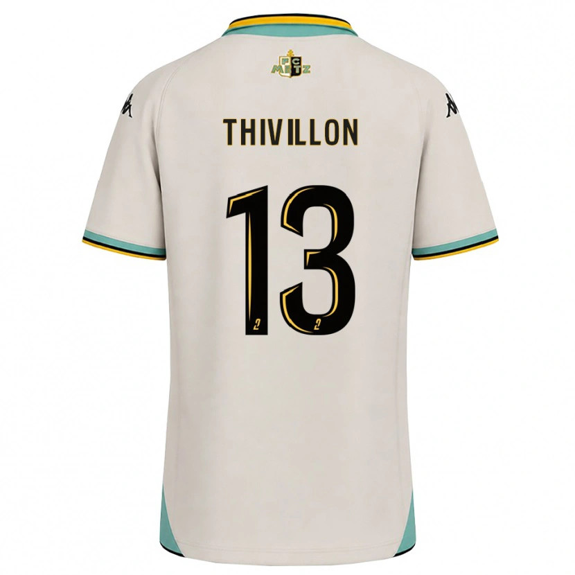 Danxen Kvinnor Lina Thivillon #13 Blommande Vit Svart Bortatröja Matchtröjor 2026/27 Tröjor T-Tröja