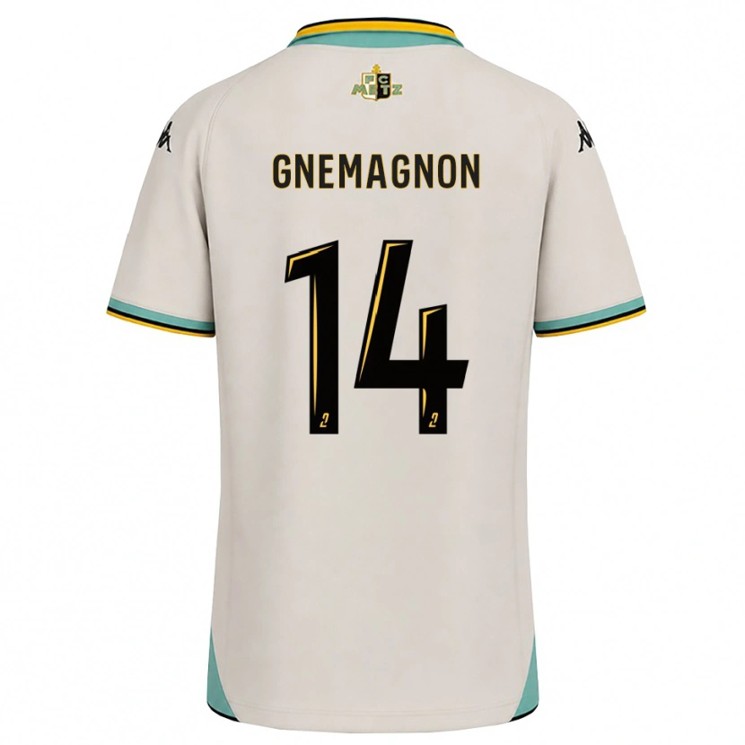 Danxen Kvinnor Mahi Gnemagnon #14 Blommande Vit Svart Bortatröja Matchtröjor 2026/27 Tröjor T-Tröja