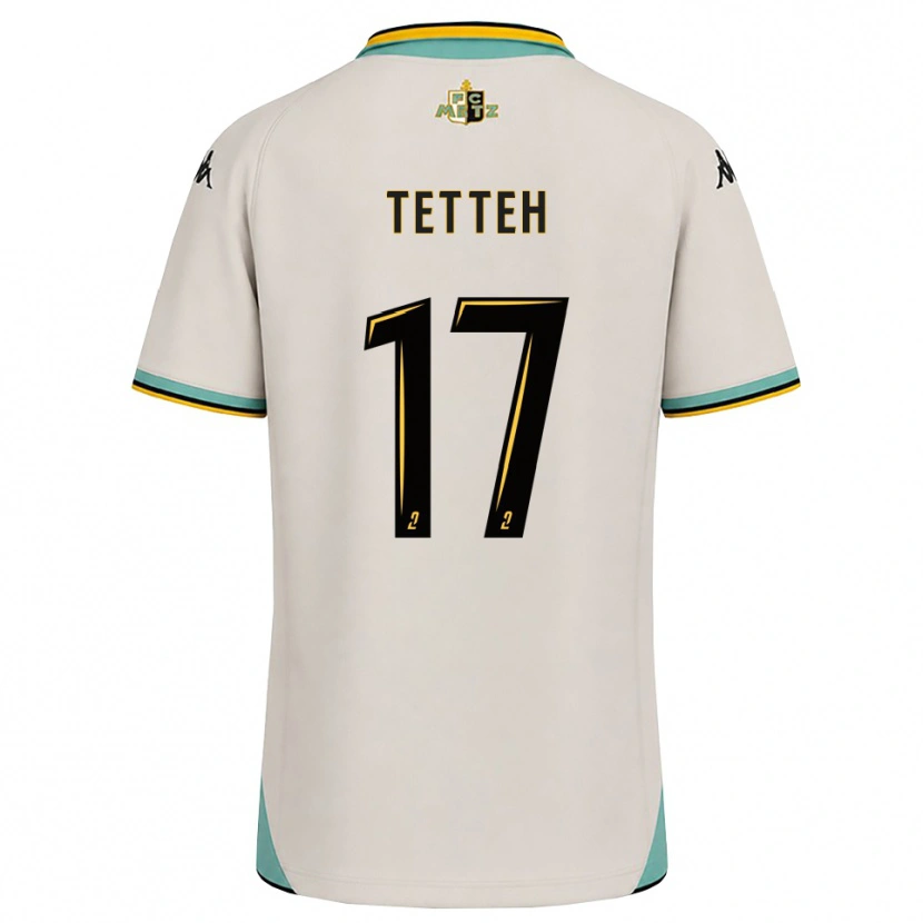 Danxen Kvinnor Benjamin Tetteh #17 Blommande Vit Svart Bortatröja Matchtröjor 2026/27 Tröjor T-Tröja