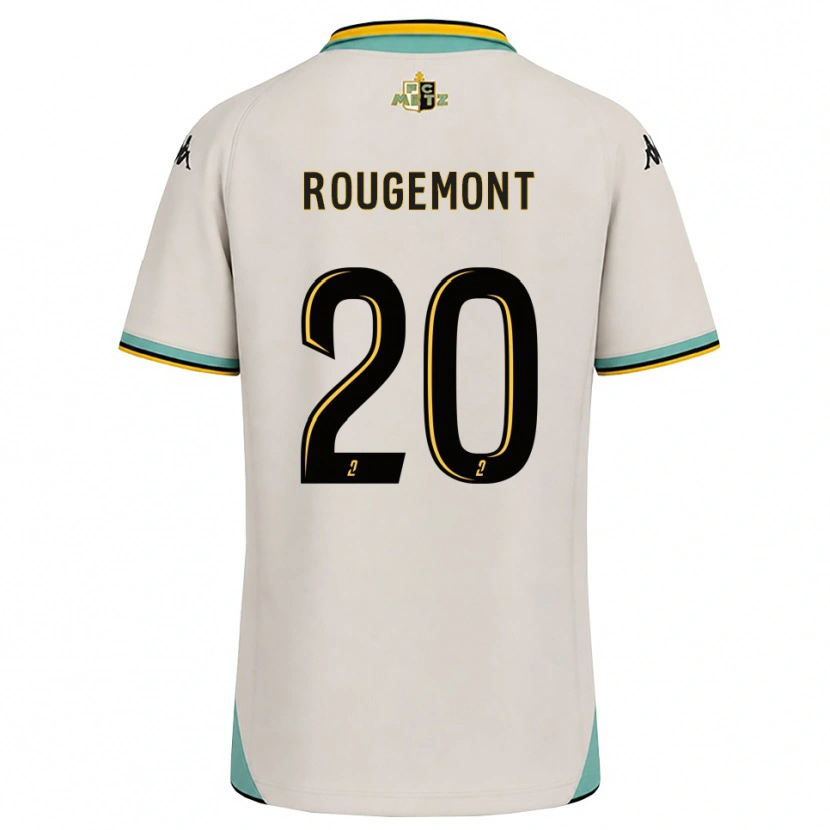 Danxen Kvinnor Justine Rougemont #20 Blommande Vit Svart Bortatröja Matchtröjor 2026/27 Tröjor T-Tröja