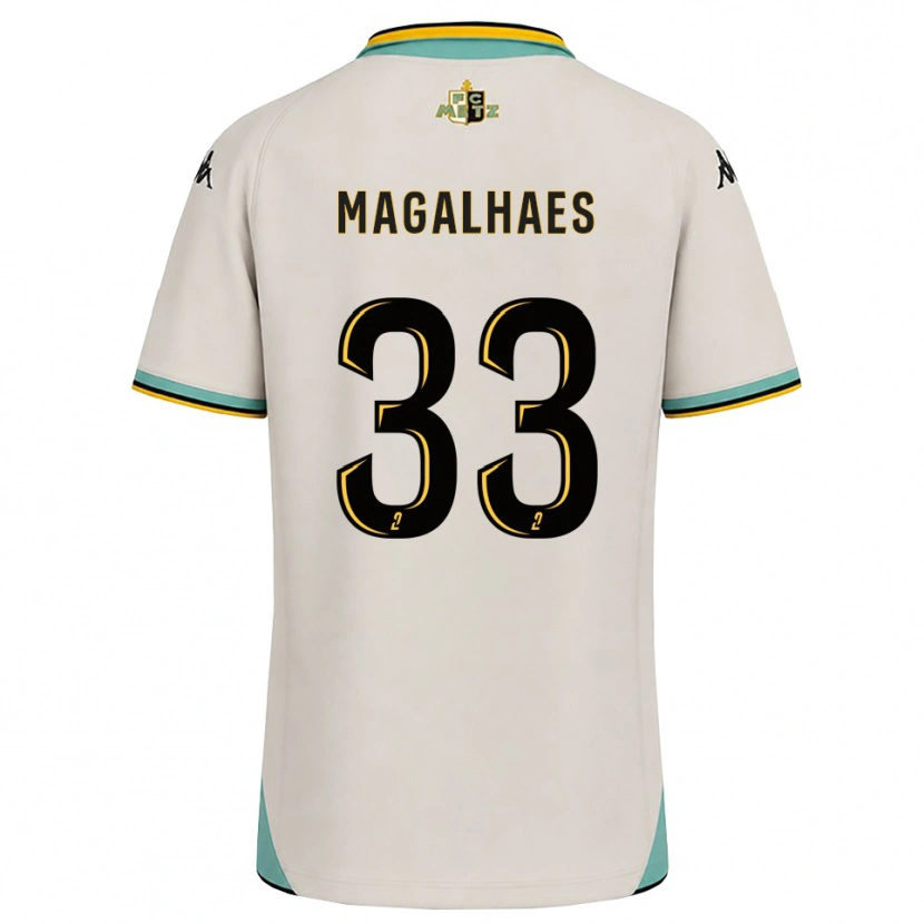 Danxen Kvinnor Manon Magalhaes #33 Blommande Vit Svart Bortatröja Matchtröjor 2026/27 Tröjor T-Tröja
