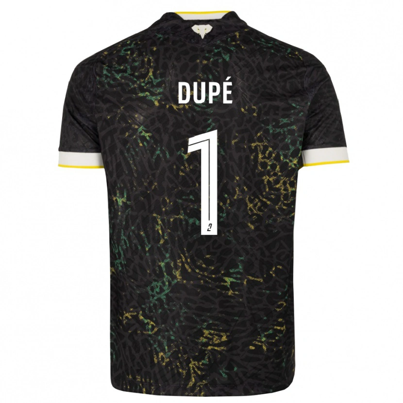 Danxen Kvinnor Maxime Dupé #1 Svart Vit Gul Bortatröja Matchtröjor 2026/27 Tröjor T-Tröja