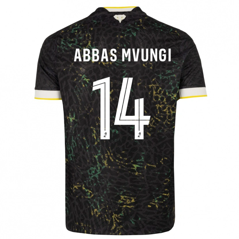 Danxen Kvinnor Omar Abbas Mvungi #14 Svart Vit Gul Bortatröja Matchtröjor 2026/27 Tröjor T-Tröja