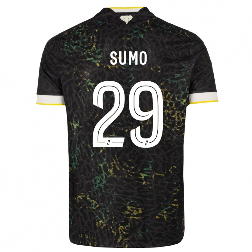 Danxen Kvinnor Eva Sumo #29 Svart Vit Gul Bortatröja Matchtröjor 2026/27 Tröjor T-Tröja