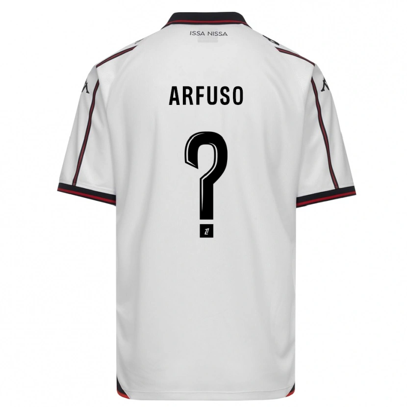 Danxen Kvinnor Vincenzo Arfuso #0 Svart Vit Bortatröja Matchtröjor 2026/27 Tröjor T-Tröja