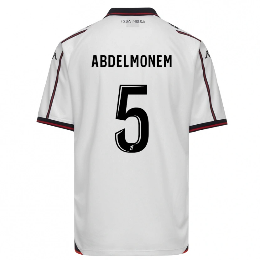 Danxen Kvinnor Mohamed Abdelmonem #5 Svart Vit Bortatröja Matchtröjor 2026/27 Tröjor T-Tröja