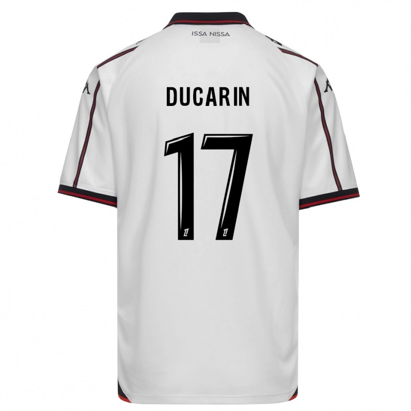 Danxen Kvinnor Léa Ducarin #17 Svart Vit Bortatröja Matchtröjor 2026/27 Tröjor T-Tröja