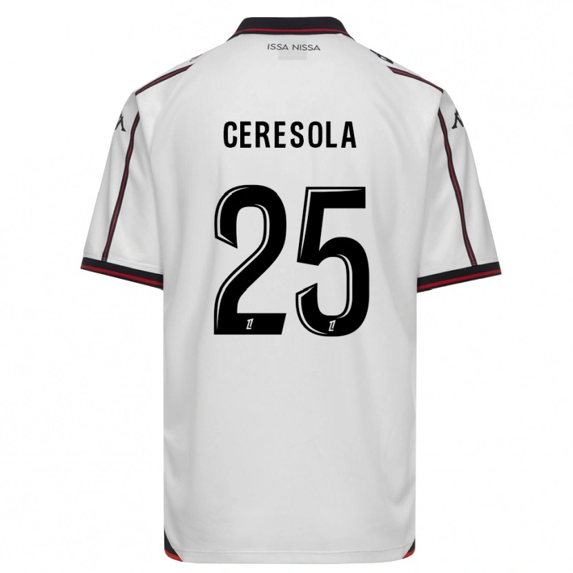 Danxen Kvinnor Manon Ceresola #25 Svart Vit Bortatröja Matchtröjor 2026/27 Tröjor T-Tröja