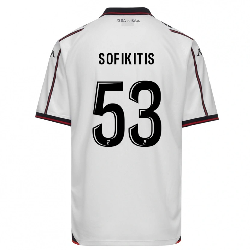 Danxen Kvinnor Yanis Sofikitis #53 Svart Vit Bortatröja Matchtröjor 2026/27 Tröjor T-Tröja