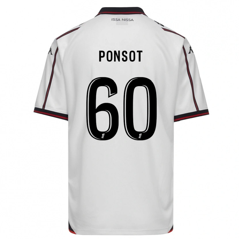 Danxen Kvinnor Martin Ponsot #60 Svart Vit Bortatröja Matchtröjor 2026/27 Tröjor T-Tröja