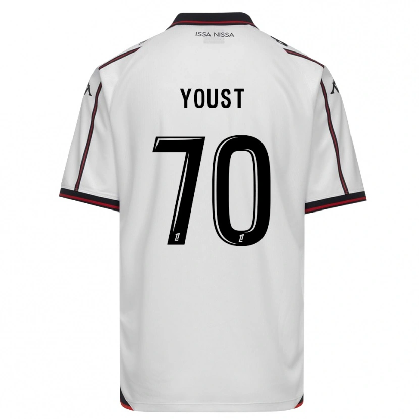Danxen Kvinnor Matys Youst #70 Svart Vit Bortatröja Matchtröjor 2026/27 Tröjor T-Tröja