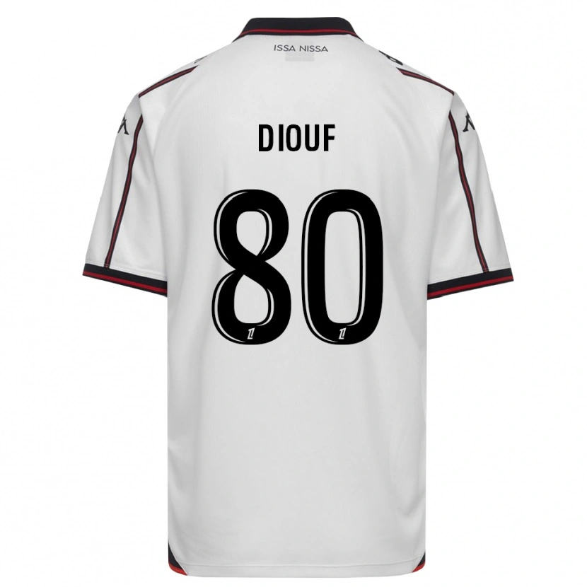 Danxen Kvinnor Yehvann Diouf #80 Svart Vit Bortatröja Matchtröjor 2026/27 Tröjor T-Tröja