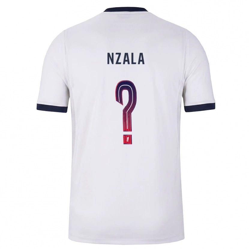 Danxen Kvinnor Emmanuel Nzala #0 Vit Svart Röd Bortatröja Matchtröjor 2026/27 Tröjor T-Tröja