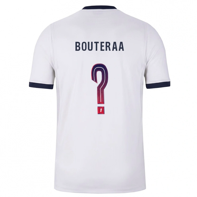 Danxen Kvinnor Sofiane Bouteraa #0 Vit Svart Röd Bortatröja Matchtröjor 2026/27 Tröjor T-Tröja
