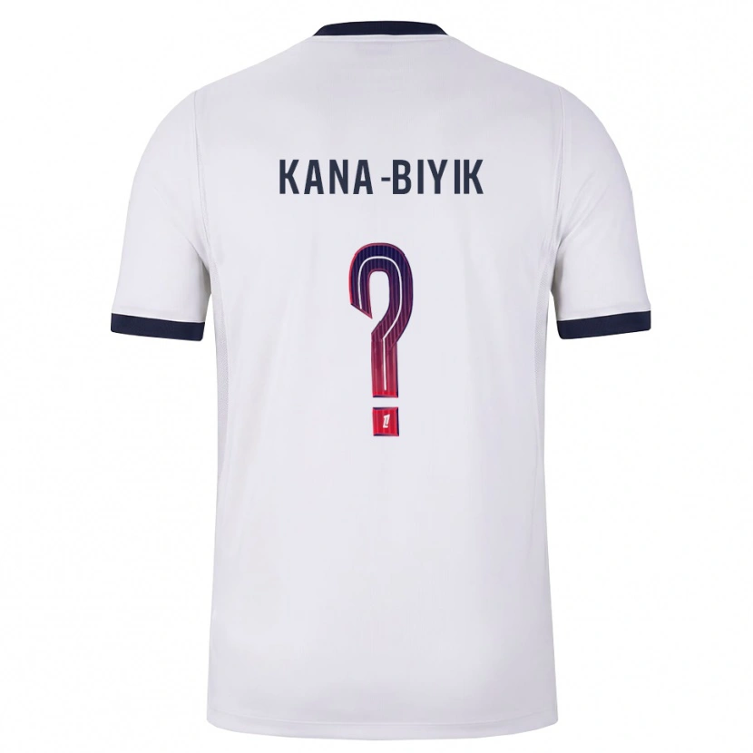 Danxen Kvinnor Lorenzo Kana-Biyik #0 Vit Svart Röd Bortatröja Matchtröjor 2026/27 Tröjor T-Tröja