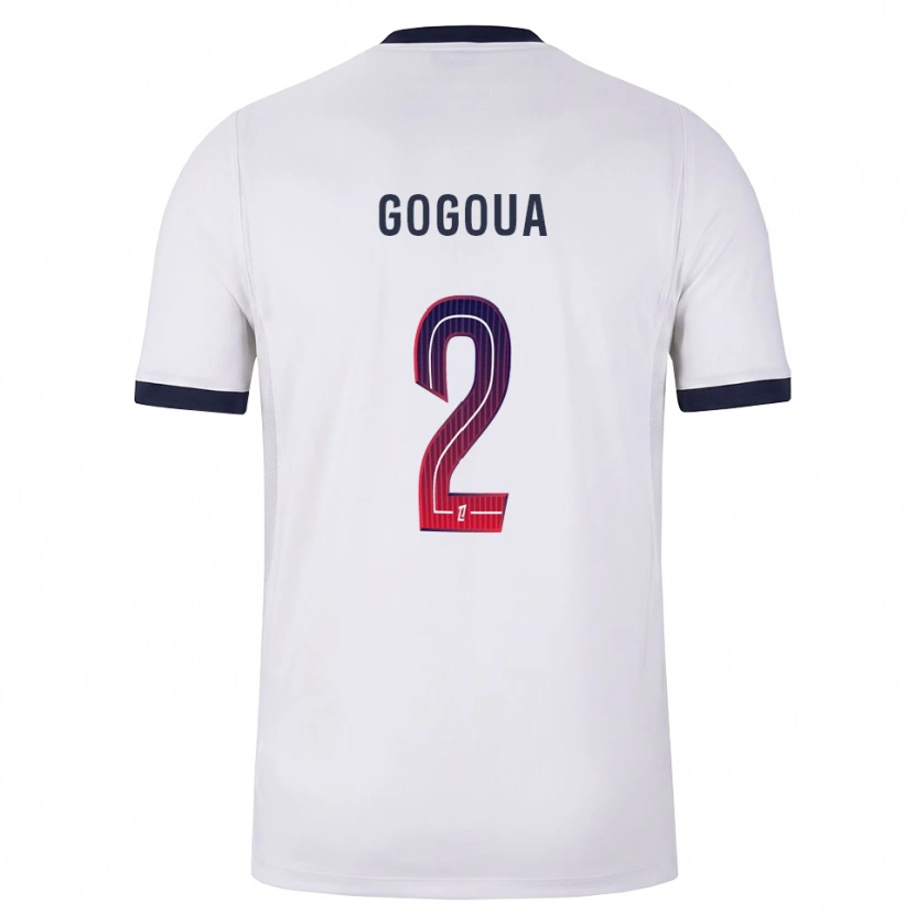 Danxen Kvinnor Valentin Gogoua #2 Vit Svart Röd Bortatröja Matchtröjor 2026/27 Tröjor T-Tröja