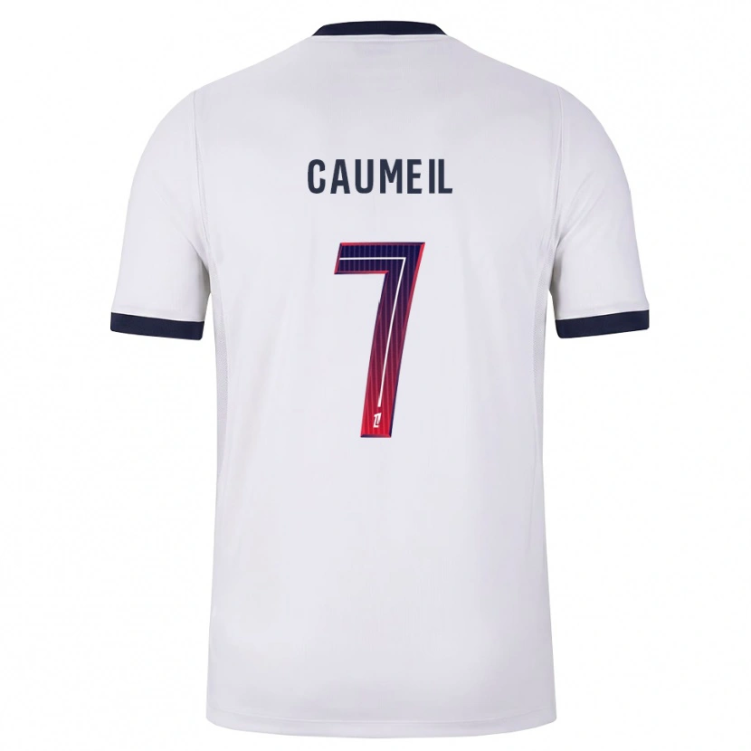 Danxen Kvinnor Paul Caumeil #7 Vit Svart Röd Bortatröja Matchtröjor 2026/27 Tröjor T-Tröja