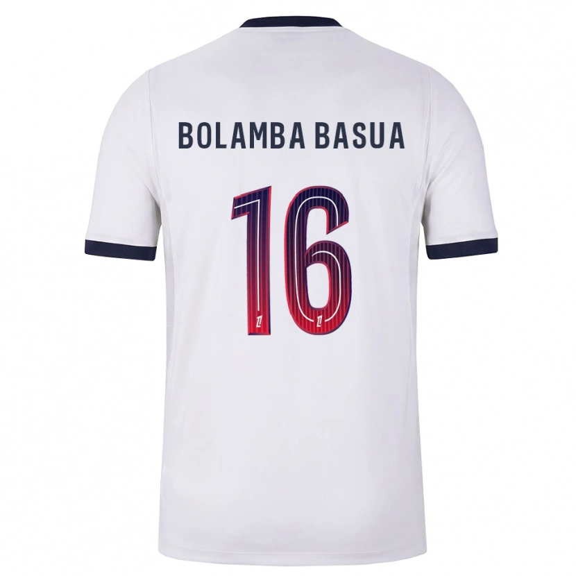 Danxen Kvinnor Kévin Bolamba Basua #16 Vit Svart Röd Bortatröja Matchtröjor 2026/27 Tröjor T-Tröja