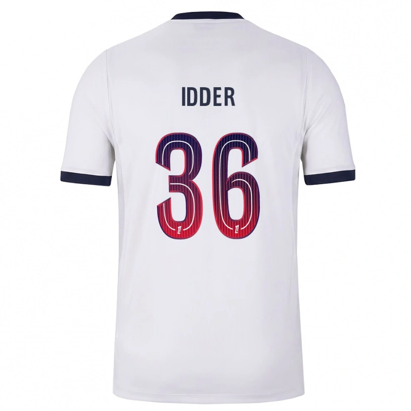 Danxen Kvinnor Younes Idder #36 Vit Svart Röd Bortatröja Matchtröjor 2026/27 Tröjor T-Tröja