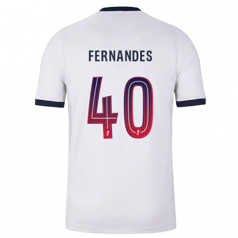 Danxen Kvinnor Alyssa Fernandes #40 Vit Svart Röd Bortatröja Matchtröjor 2026/27 Tröjor T-Tröja