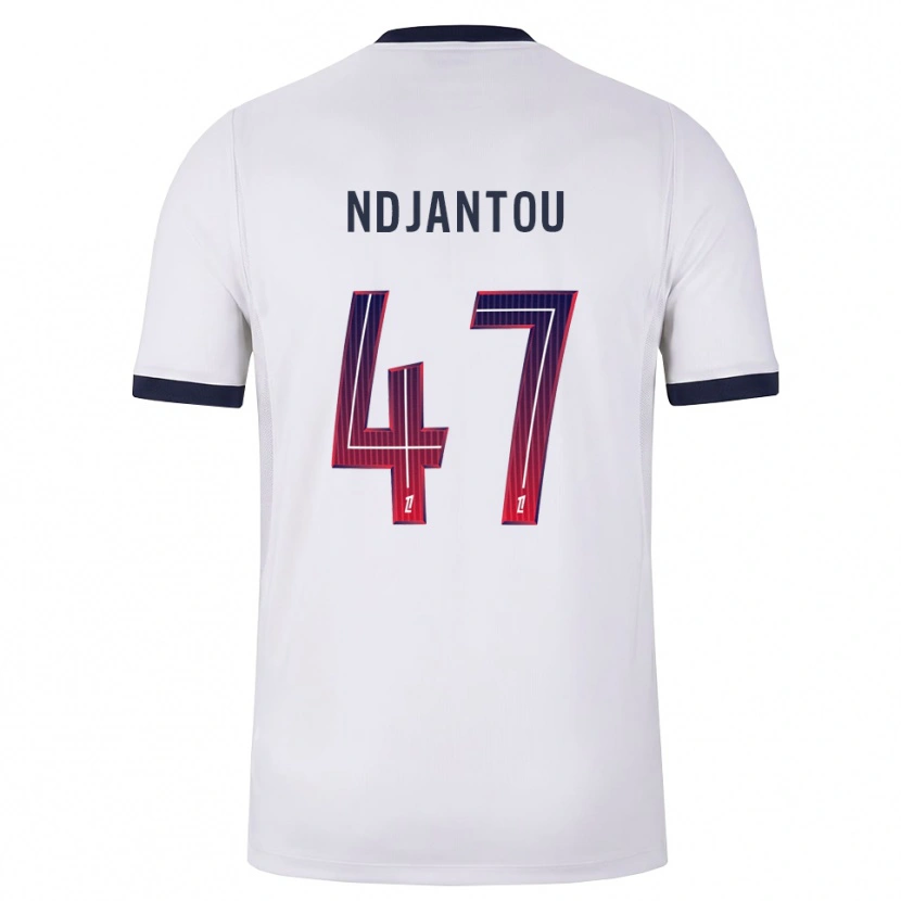 Danxen Kvinnor Quentin Ndjantou #47 Vit Svart Röd Bortatröja Matchtröjor 2026/27 Tröjor T-Tröja