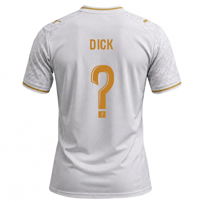 Danxen Kvinnor Livingstone Dick #0 Vit Grå Guldbrun Bortatröja Matchtröjor 2026/27 Tröjor T-Tröja