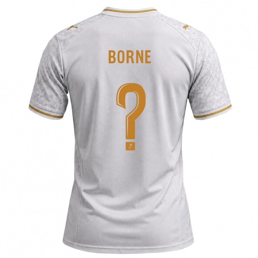 Danxen Kvinnor Melvin Borne #0 Vit Grå Guldbrun Bortatröja Matchtröjor 2026/27 Tröjor T-Tröja