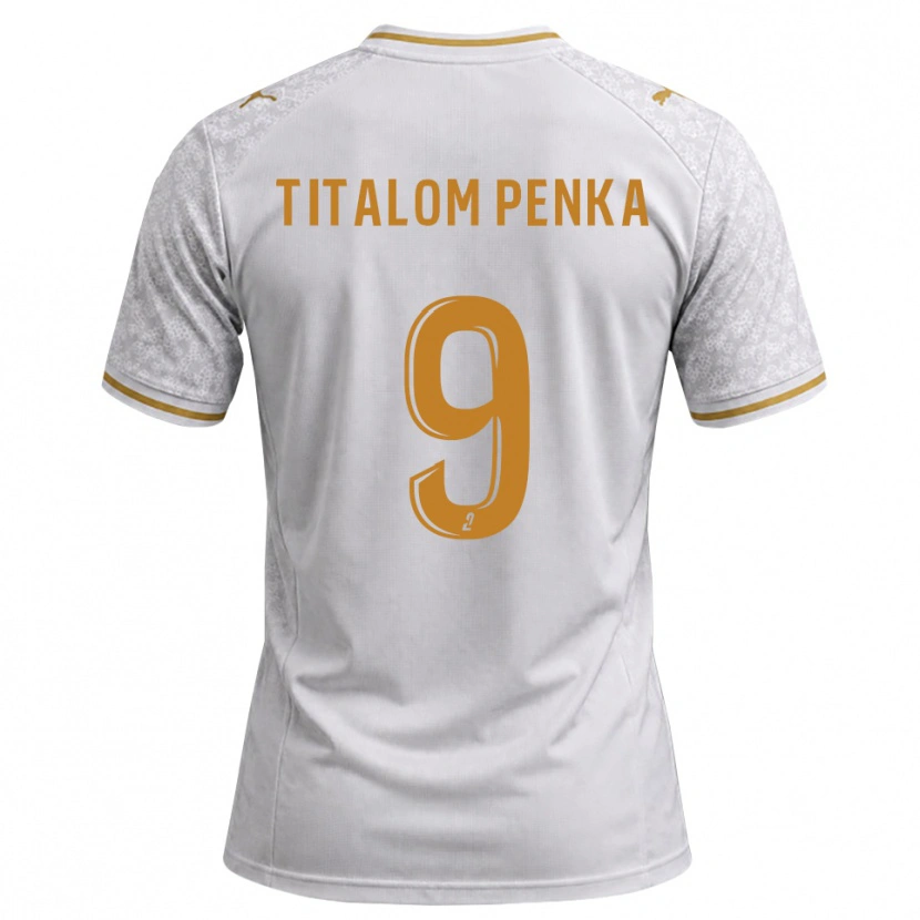 Danxen Kvinnor Titalom Penka #9 Vit Grå Guldbrun Bortatröja Matchtröjor 2026/27 Tröjor T-Tröja