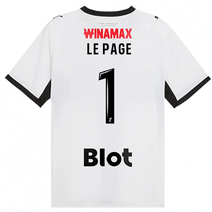 Danxen Kvinnor Noé Le Page #1 Svart Vit Röd Bortatröja Matchtröjor 2026/27 Tröjor T-Tröja