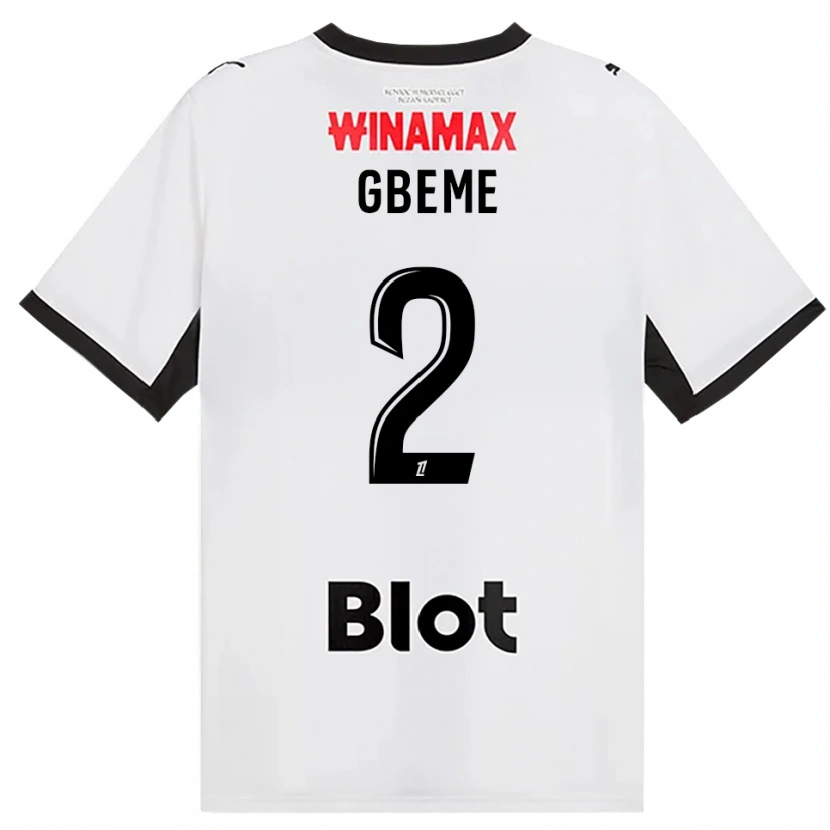 Danxen Kvinnor Mervin Gbeme #2 Svart Vit Röd Bortatröja Matchtröjor 2026/27 Tröjor T-Tröja