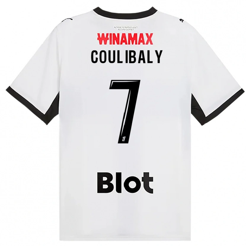 Danxen Kvinnor Boukary Coulibaly #7 Svart Vit Röd Bortatröja Matchtröjor 2026/27 Tröjor T-Tröja