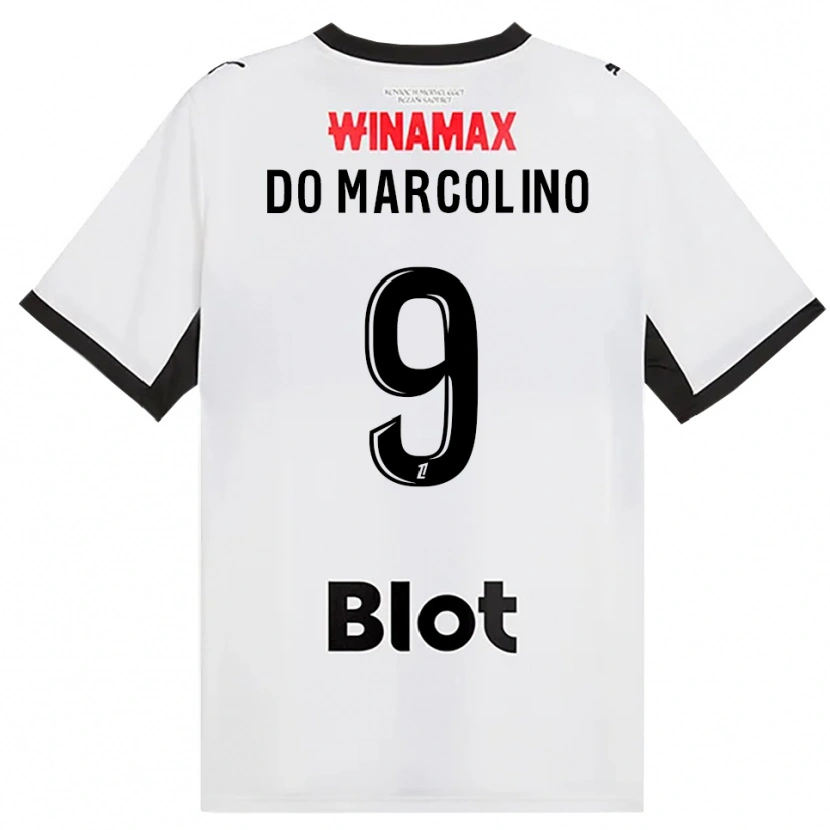 Danxen Kvinnor Alan Do Marcolino #9 Svart Vit Röd Bortatröja Matchtröjor 2026/27 Tröjor T-Tröja