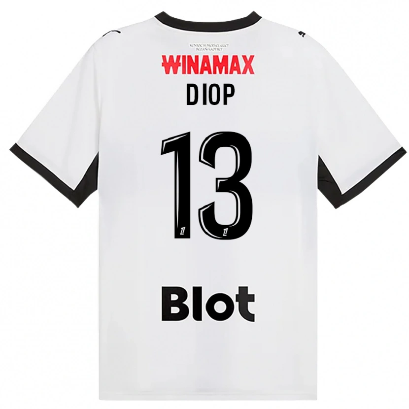 Danxen Kvinnor Noham Diop #13 Svart Vit Röd Bortatröja Matchtröjor 2026/27 Tröjor T-Tröja