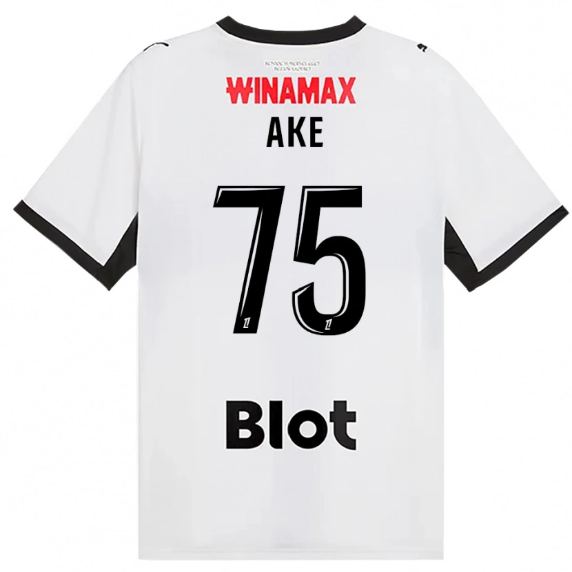 Danxen Kvinnor Junior Ake #75 Svart Vit Röd Bortatröja Matchtröjor 2026/27 Tröjor T-Tröja