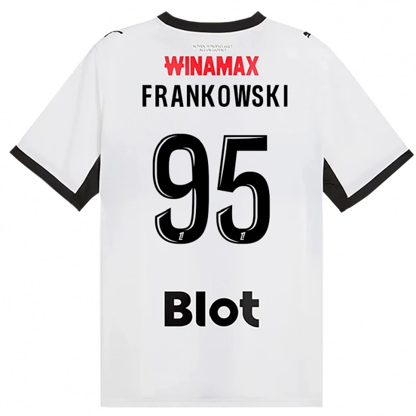 Danxen Kvinnor Przemyslaw Frankowski #95 Svart Vit Röd Bortatröja Matchtröjor 2026/27 Tröjor T-Tröja