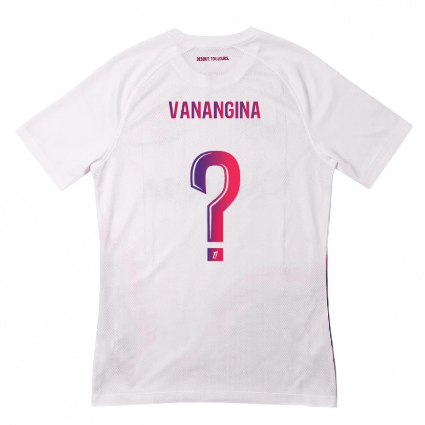 Danxen Kvinnor Mechack Niombo Vanangina #0 Vit Rosa Lila Bortatröja Matchtröjor 2026/27 Tröjor T-Tröja