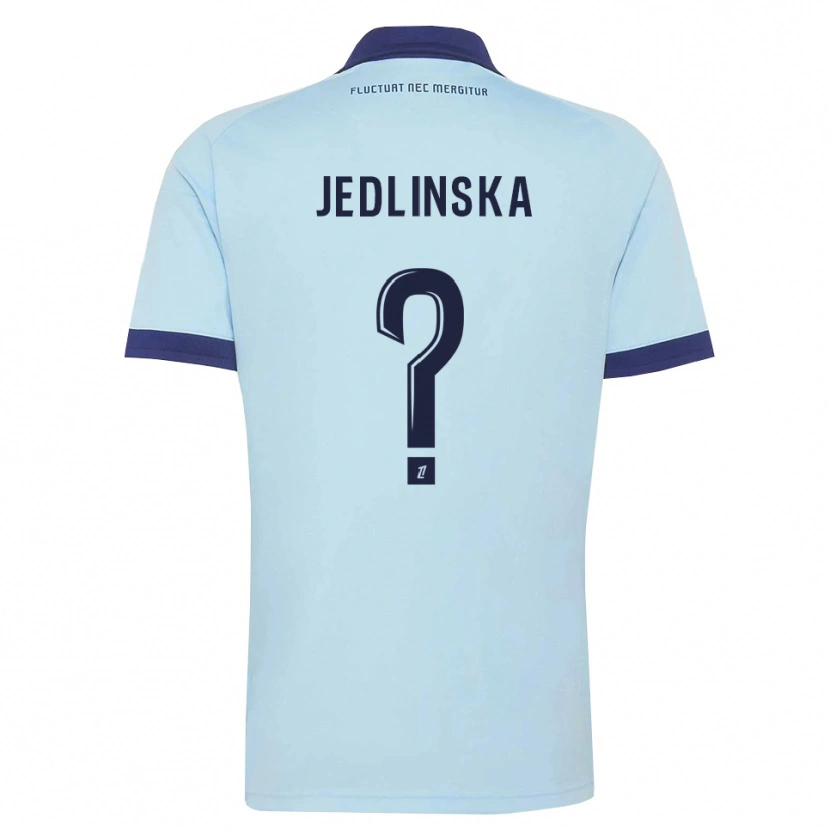 Danxen Kvinnor Klaudia Jedlinska #0 Kornblå Svart Bortatröja Matchtröjor 2026/27 Tröjor T-Tröja